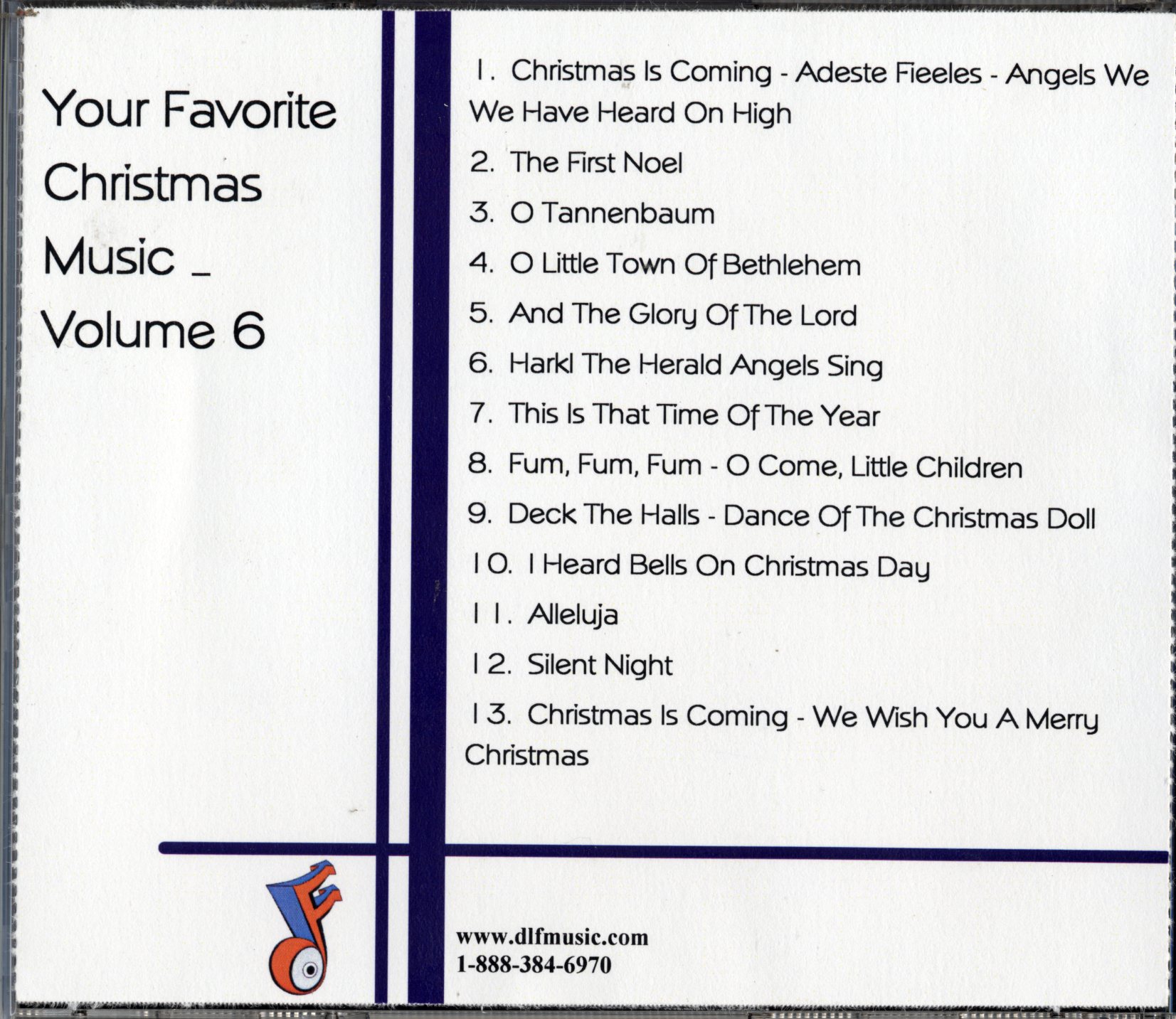 Favorite Songs of Christmas case back